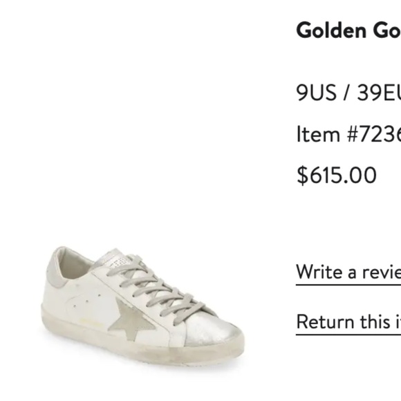 *barely worn* Golden Goose Super-Star Sneaker (Nordstrom Exclusive) - Picture 6 of 8